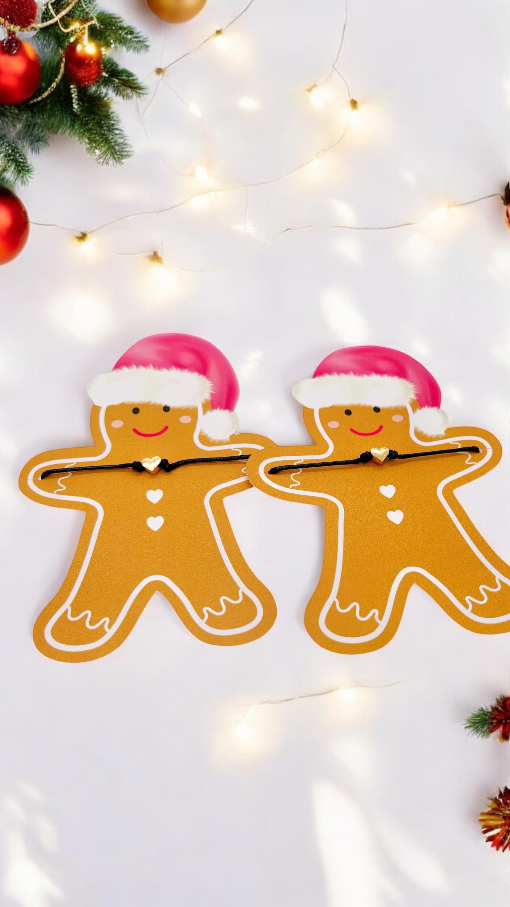 Dabble Doll Hair Accessory in festive gingerbread design, perfect for girls and women during the holiday season.