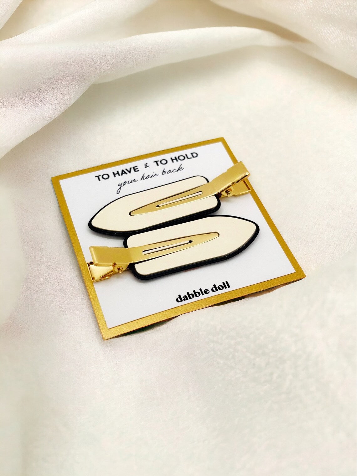 Creaseless Hair Clips on 'To Have & To Hold' Card