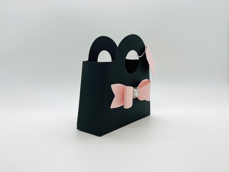 Mini Purse Favor Bags (Black)