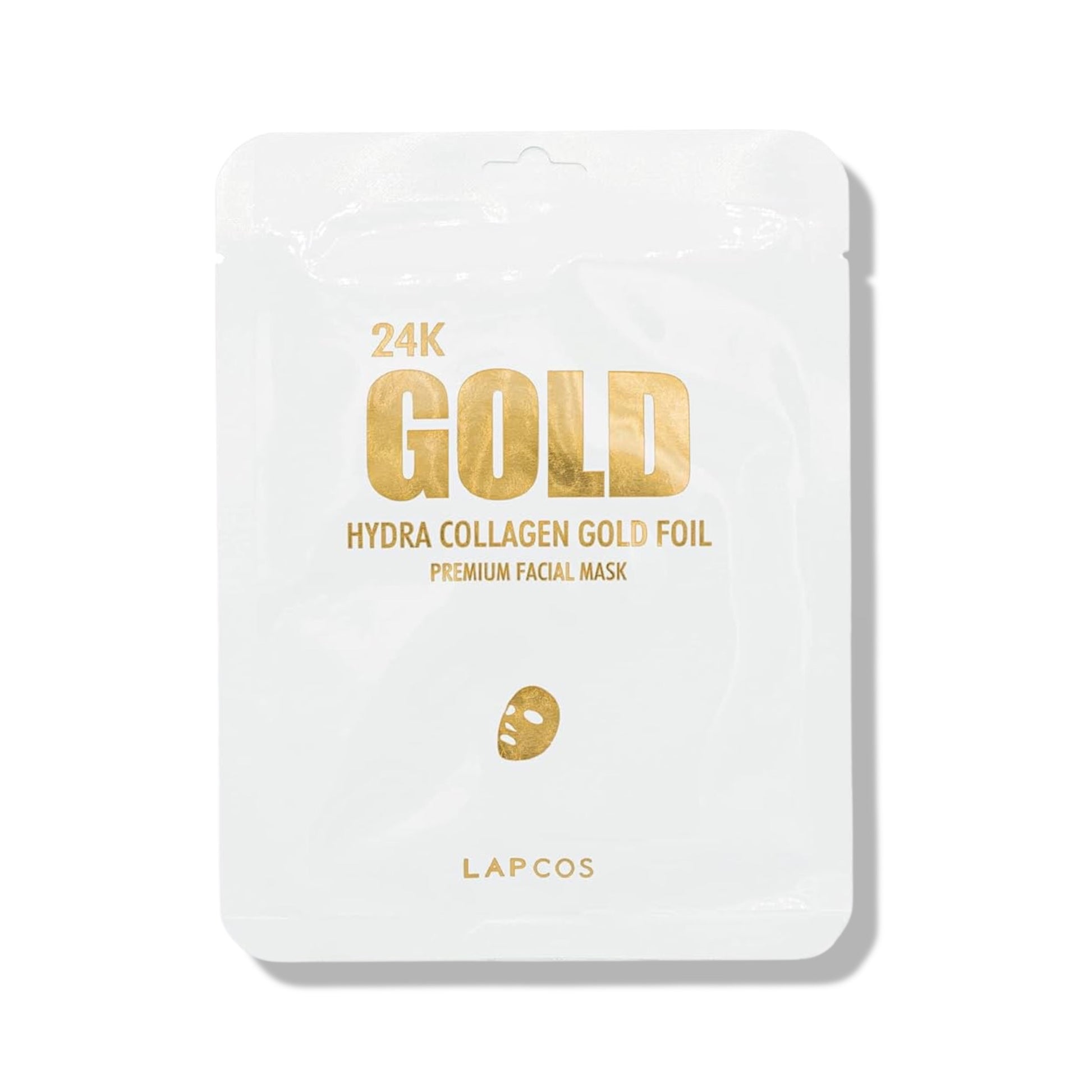 24K Gold Hydra Collagen Face Mask for Women with Premium Foil Material