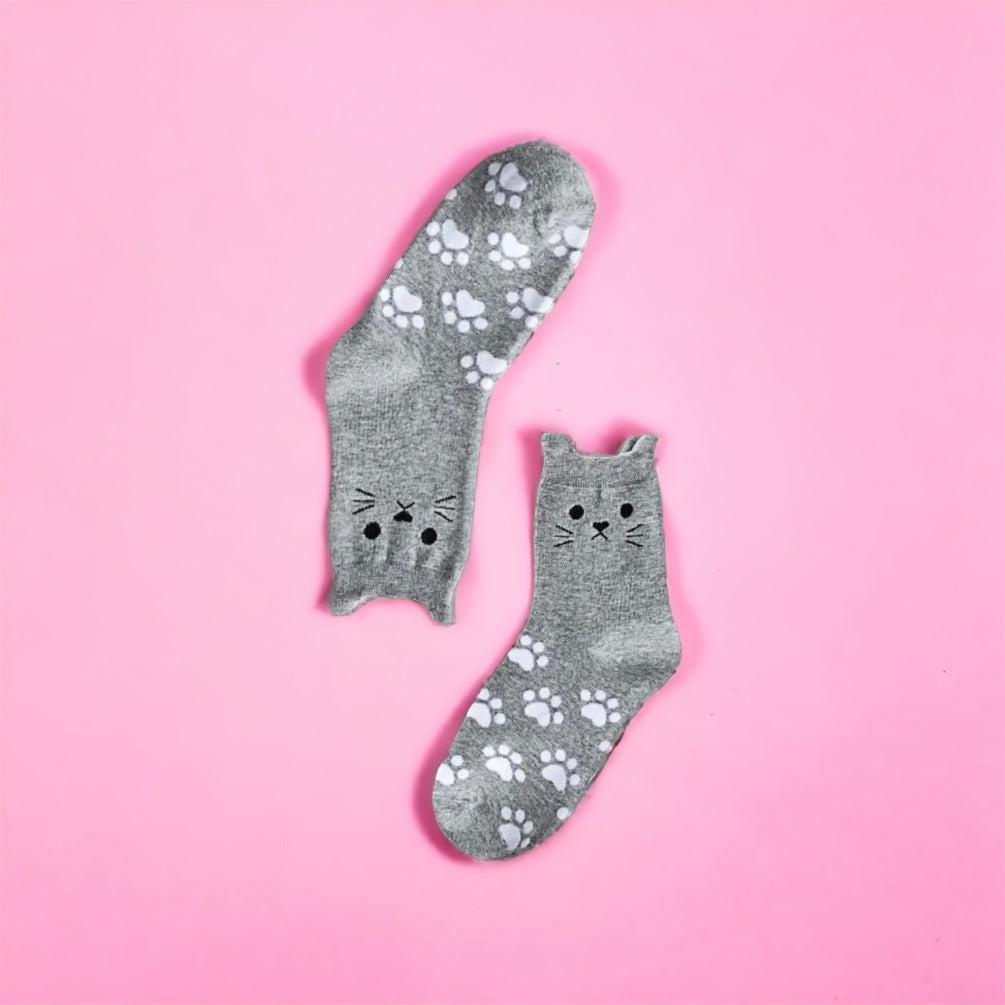 Cat Socks (Gray)