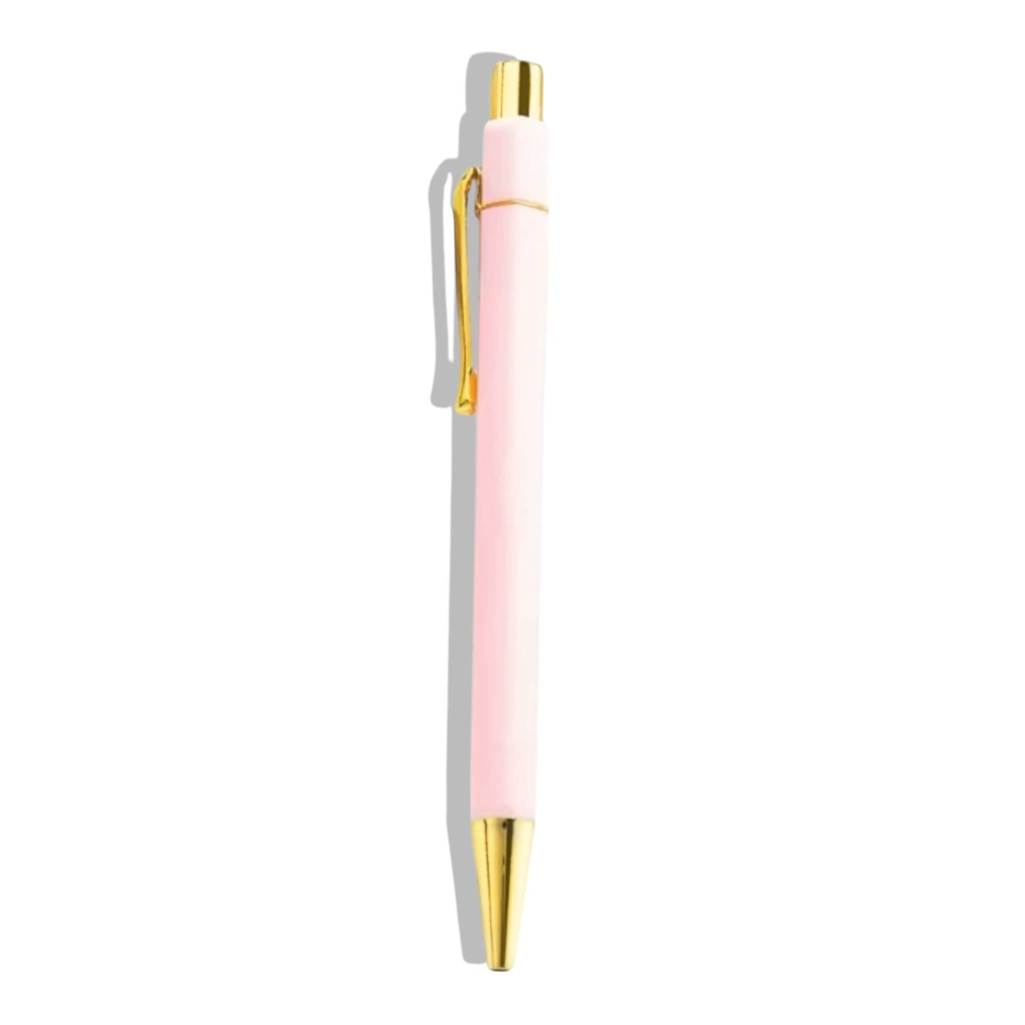 Pink Dabble Doll Pen with Gold Accents, perfect for women and girls for writing and gifting