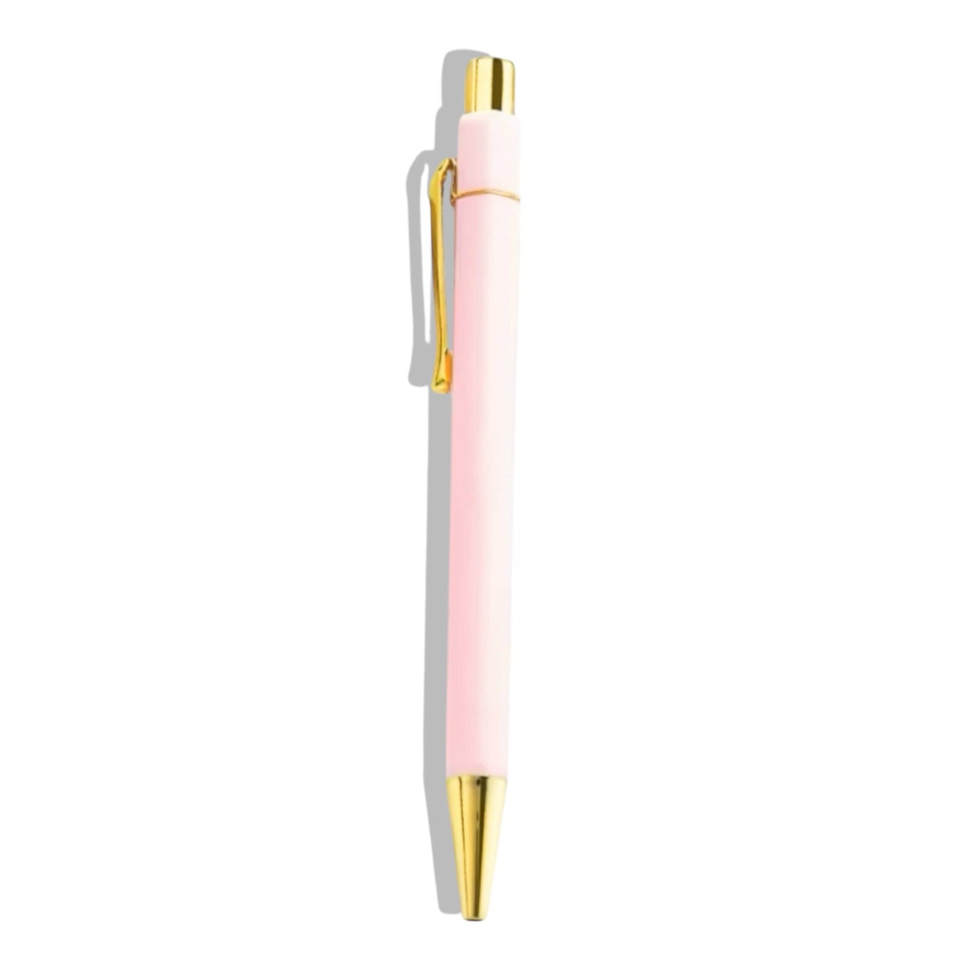 Pink Dabble Doll Pen with Gold Accents, perfect for women and girls for writing and gifting