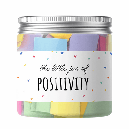 Positivity jar filled with uplifting messages inspiring quotes motivational cards, encouragement messages, pick me up feel good gift for women, best friend, daughter, care package, college girl gift