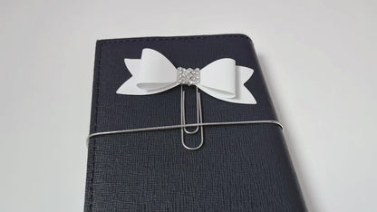 Bow Planner Paperclip | White