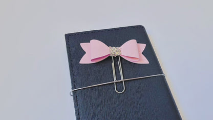 Charming Paperclip Bow Bookmark