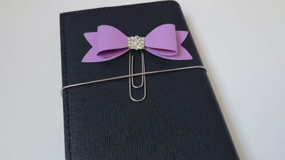 Purple Bow Paperclip