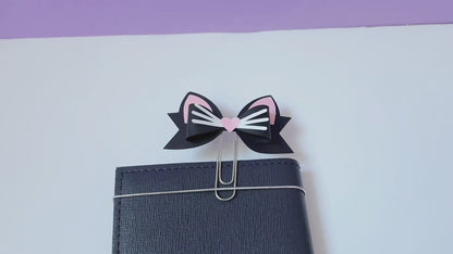 Whiskers Bow Planner Paperclip