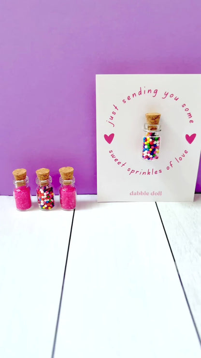 Sprinkles of Love | Mini Jar Token Gift