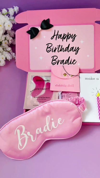 Personalized Girly Girl Happy Birthday Gift Box