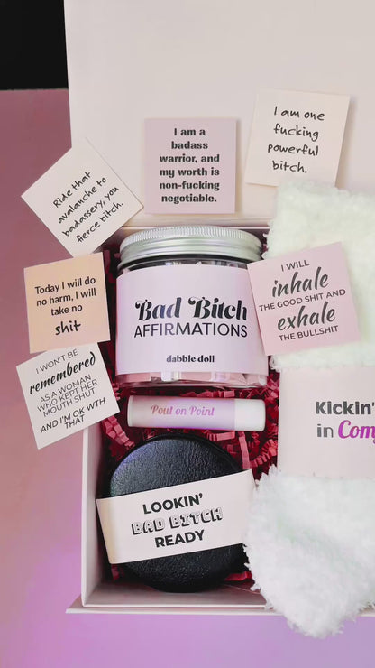 Badass B*tch Positive Uplifting Encouragement Affirmation Jar with Gift Box