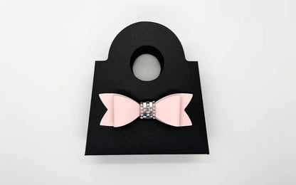 Dabble Doll Black Purse Bag with Pink Bow for Girls and Women