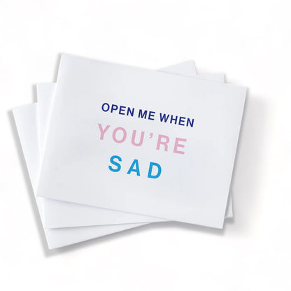 Dabble Doll Open Me When You're Sad Card Set in White, Perfect for Girls and Women