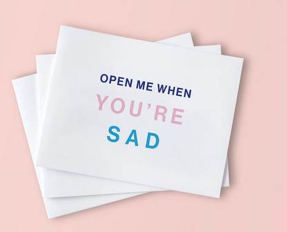 Dabble Doll 'Read Me When' Card Set for Girls in White with Colorful Messages to Uplift Women