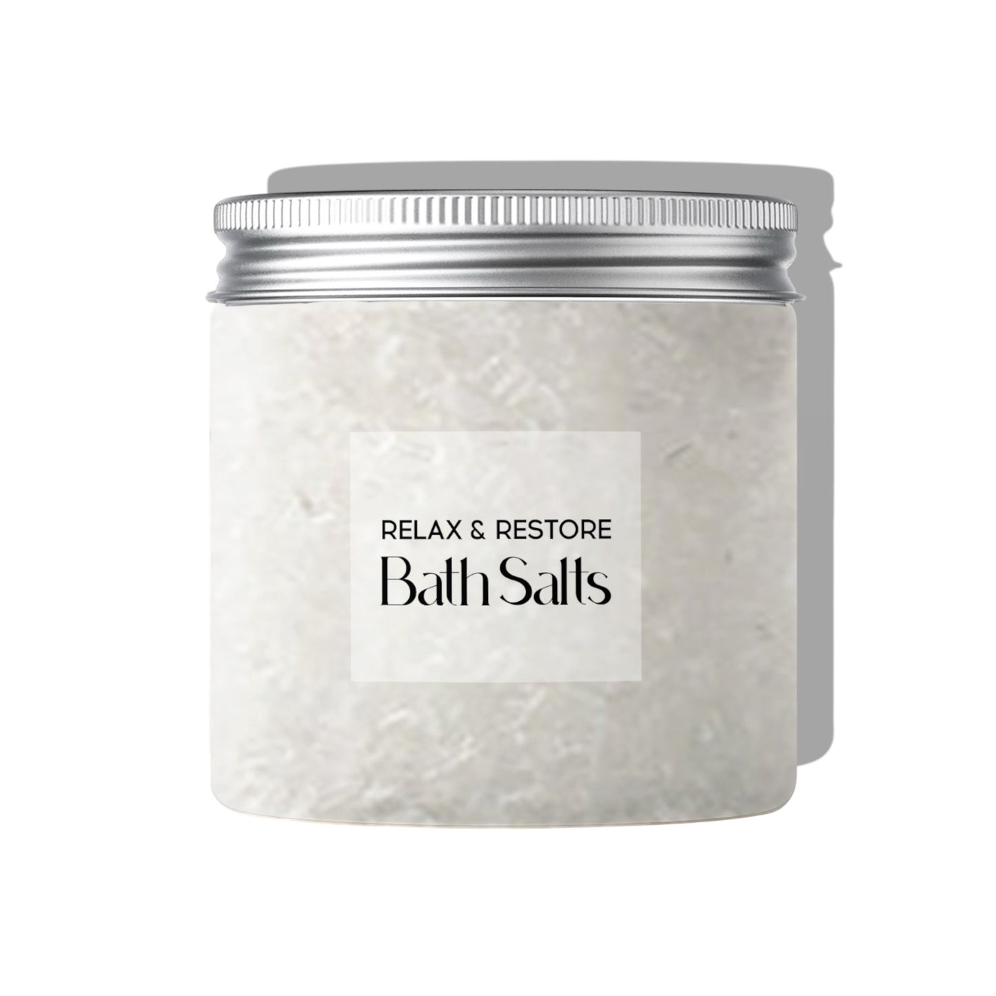 Dabble Doll Relax and Restore Bath Salts in a jar for a soothing bath experience
