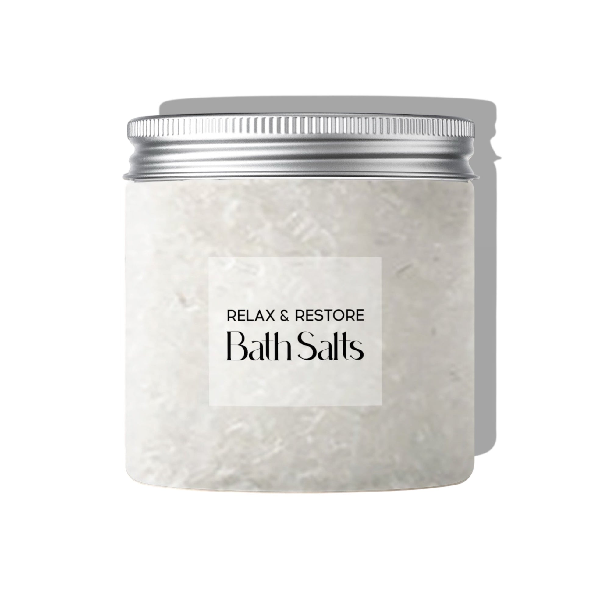 Dabble Doll Relax and Restore Bath Salts in a jar for a soothing bath experience