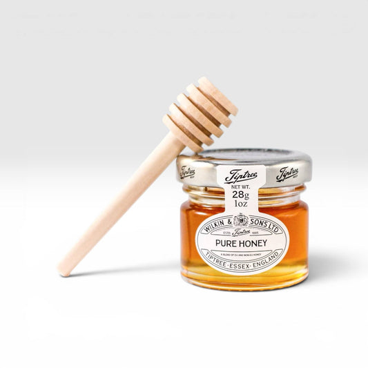 Dabble Doll Pure Honey in a Glass Jar with Wooden Dipper, Ideal for Women and Girls